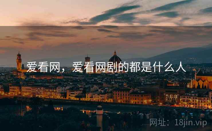 爱看网，爱看网剧的都是什么人  第1张